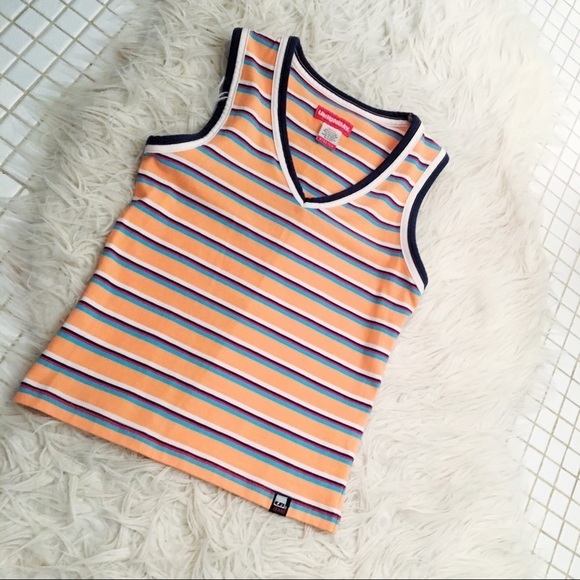 🛍 Unionbay Striped V Neck Fitted Tank Top - Picture 3 of 6